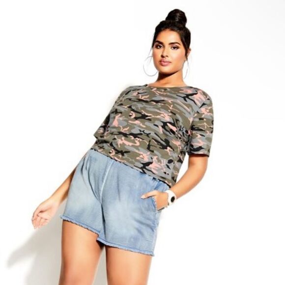 NEW CCX Camu Short Sleeve Tee Women 16 - Picture 2 of 12